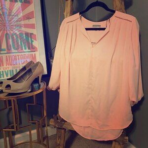 Pleione Pink Flowing Top Size Small